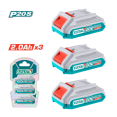 SET DE BATERIAS 3PCS 2.0AH 20V P20S INDUSTRIAL TOTAL- TOSLI240311