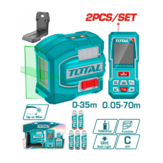 NIVEL LASER 0-35 M + MEDIDOR LASER 0.05 – 70M (TOSLL0401)