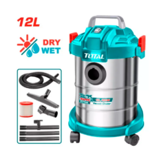 ASPIRADORA TOTAL ELÉCTRICA 800W 12L TANQUE METAL INDUSTRIAL TVC14122 ASPIRADORA