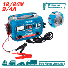 CARGADOR DE BATERIA 220V 12/24V 9/4A 28-180A