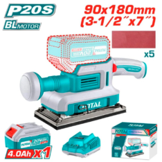 LIJADORA ACABADOS 20V 90X180MM 13000RPM 1X4.0AH + ACC INDUSTRIAL