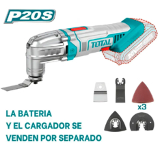HERRAMIENTA MULTIPLE LI-ION 20V 5000- 20000RPM ACC Y MALETIN