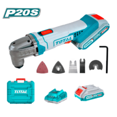 HERRAMIENTA MULTIPLE LI-ION 20V 5000- 20000RPM 1×2.0AH + ACC Y MALETIN