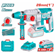 ROTOMARTILLO SDS+ 26MM 20V 2.5J 0-5000BPM BRUSHLESS 2X4.0AH 4FUNC INDUSTRIAL