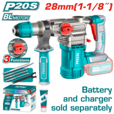 ROTOMARTILLO SDS+ 28MM 20V 4.5J 0-4400BPM BRUSHLESS 3FUNC INDUSTRIAL