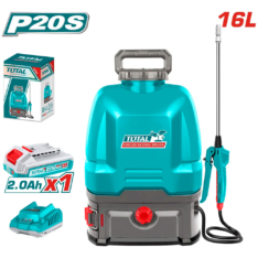 MOCHILA ROCIADORA 20V 16L 5BAR 1.35L/ MIN 1X2.0AH