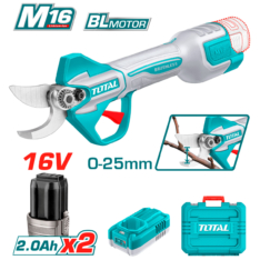 TIJERA LI-ION 16V CORTE 25MM BRUSHLESS 2X2.0AH MALETIN INDUSTRIAL