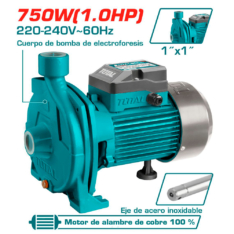BOMBA DE AGUA CENTRIFUGA 1.0HP 30M 100L/MIN 1X1