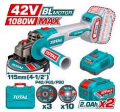 AMOLADORA 1080W 42V – TOTAL