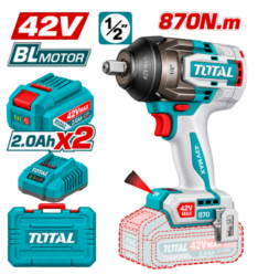 LLAVE DE IMPACTO 1/2″ 870N.M. 42V – TOTAL