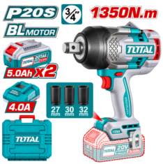 LLAVE DE IMPACTO 3/4″ 20V BRUSHLESS 1350N. m. – TOTAL