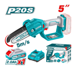MINI SIERRA 5″ 20V, CON 1 BATERÍA Y CARGADOR – TOTAL