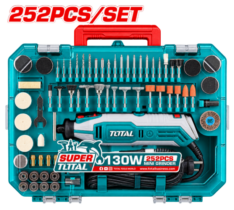MINIDRILL + 252 ACCESORIOS, EN MALETA – TOTAL