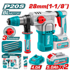 ROTOMARTILLO PLUS 28MM 20V, COMPLETO – TOTAL