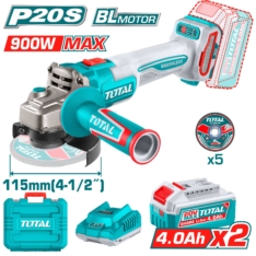 AMOLADORA BRUSHLESS 20V, CON 2 BATERÍA Y EN MALETA ECONÓMICA-TOTAL