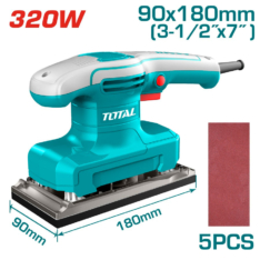 LIJADORA MEDIA PLANCHA 320W-TOTAL