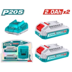KIT DE CARGADOR + 02 BATERÍAS 2AMP- TOTAL