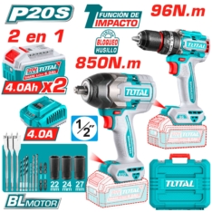 COMBO LLAVE DE IMPACTO 850 N.M. + TALADRO 96 N.M.- TOTAL