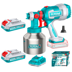 COMPRESORA PORTÁTIL 20V CON BALDE METÁLICO COMPLETO- TOTAL