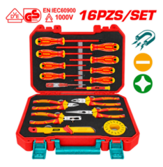 JGO X 16PCS HERRAMIENTAS DIELÉCTRICAS EN MALETA – TOTAL