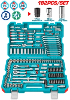 SET X 182PCS HERRAMIENTAS MANUALES – TOTAL