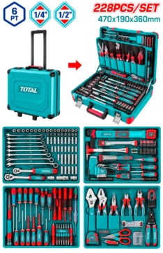 SET X 228PCS HERRAMIENTAS MANUALES – TOTAL