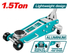 GATA LAGARTO DE ALUMINIO 1.5TN, DOBLE TAMBOR – TOTAL
