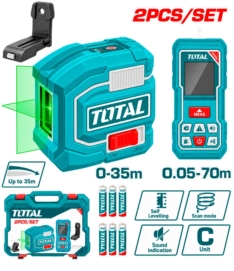 COMBO DE NIVEL LÁSER + MEDIDOR LÁSER – TOTAL
