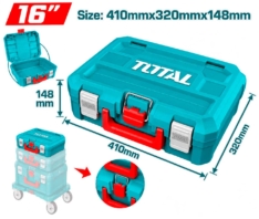 MALETÍN DE PLÁSTICO 16″ APILABLE – TOTAL