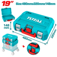 MALETÍN DE PLÁSTICO 19″ APILABLE – TOTAL