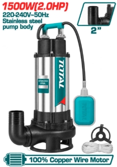 BOMBA SUMERGIBLE PARA AGUAS CONTAMINADAS 2HP INDUSTRIAL – TOTAL